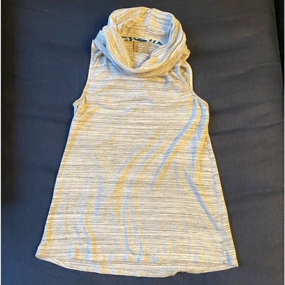ANTHROPOLOGIE DOLAN Charente Sleeveless Top Gray White Women’s Size Small - Picture 2 of 6